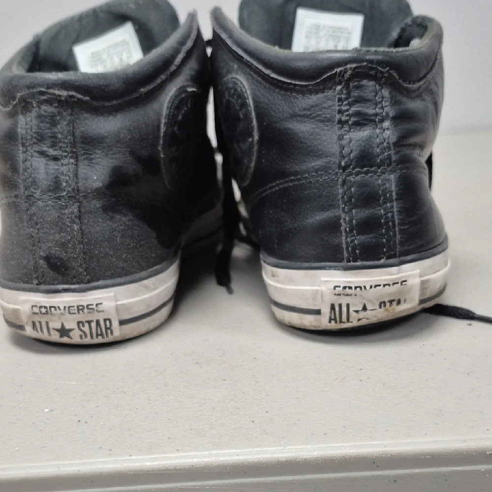 Converse Black and White High-Top Sneakers - Picture 3 of 4